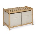 Siedzisko do łazienki z koszami, bambusowe Tidy Box - 5five