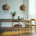 Drewniana lampa sufitowa Cyna Ø50, z forniru dębowego - Andersen Furniture