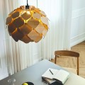 Drewniana lampa sufitowa Cyna Ø50, z forniru dębowego - Andersen Furniture