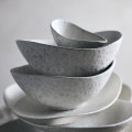 Ceramiczne miseczki z fakturą i organicznym kształtem Tega, 2 szt - Muubs