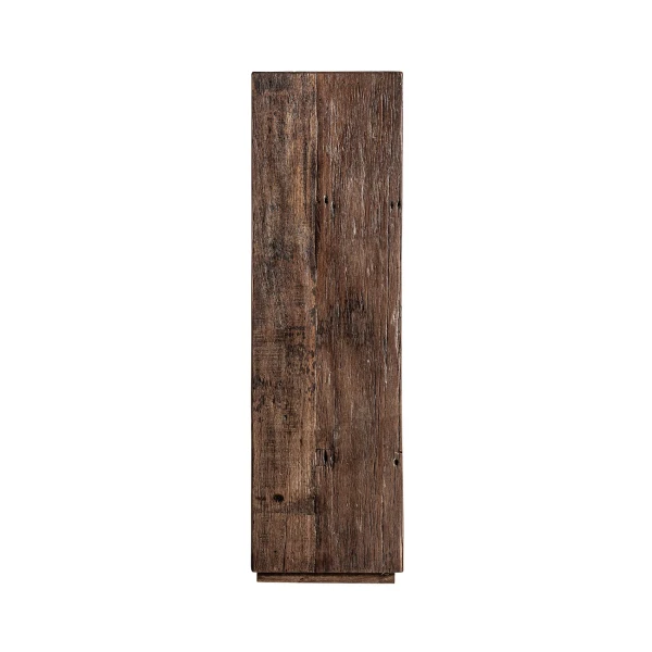 Wysoki stolik na lampę, postument, w stylu wabi sabi Toigne, drewniany - Vical