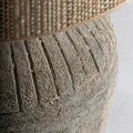Duża lampa stołowa ceramiczna z efektem postarzania - Vical