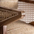Boho fotel z plecionką wiedeńską Hickory - Vical