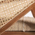 Boho fotel z plecionką wiedeńską Hickory - Vical