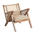Boho fotel z plecionką wiedeńską Hickory Mix - Vical