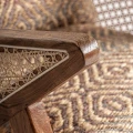 Boho fotel z plecionką wiedeńską Hickory Mix - Vical