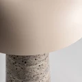 Designerska lampa stołowa z trawertynu - Vical