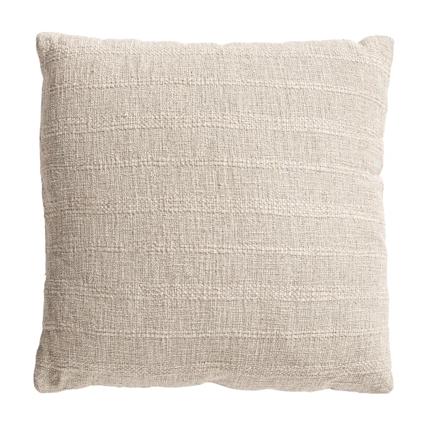 Poduszka dekoracyjna z teksturą z lnem Angeus 50x50, off-white - Vical
