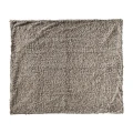 Futrzany pled z bawełny Canace 170x142, szary taupe - Vical
