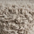 Futrzany pled z bawełny Canace 170x142, szary taupe - Vical