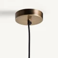 Lampa rattanowa z abażurem w formie kuli - Vical