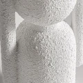 Wazon ceramiczny z efektem chropowatości Gissel, biały - Vical