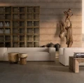 Drewniany stolik pomocniczy Rimini, suar - Vical