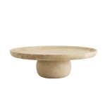 Patera z kamienia trawertynu Masa 50 cm - Nordal