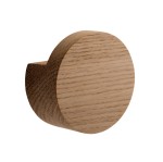 Wieszak pojedynczy drewniany Wood Knot Ø7, dąb olejowany, 2 szt - EKTA Living