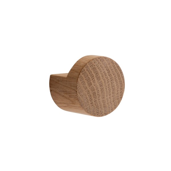 Wieszak pojedynczy drewniany Wood Knot Ø3.5, dąb olejowany, 2 szt - EKTA Living