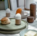 Kieliszki do jajek drewniane Egg Me, dąb olejowany, 2 szt - EKTA Living