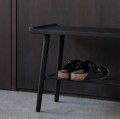 Ławka drewniana Scala 124, dąb czarny - EKTA Living