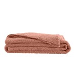 Bawełniana narzuta z fakturą plastra miodu Songe Blush 260x240 - Essix