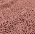 Bawełniana narzuta z fakturą plastra miodu Songe Blush 260x240 - Essix