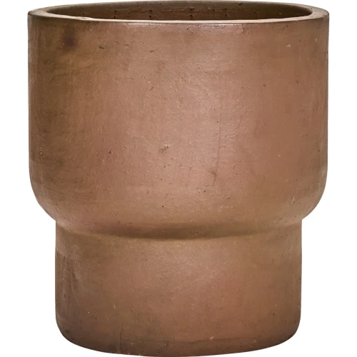 Duża donica ogrodowa wysoka Terra Antique brown - House Doctor