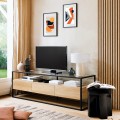 Lamele ścienne MDF na filcu akustycznym Colva 60x60, efekt jasnego dębu - Atmosphera