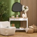 Lamele ścienne MDF na filcu akustycznym Colva 60x60, efekt jasnego dębu - Atmosphera