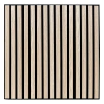Lamele ścienne MDF na filcu akustycznym Colva 60x60, efekt jasnego dębu - Atmosphera