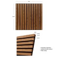 Lamele ścienne MDF na filcu akustycznym Colva 120x60, efekt orzecha włoskiego - Atmosphera