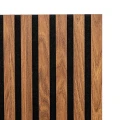 Lamele ścienne MDF na filcu akustycznym Colva 120x60, efekt orzecha włoskiego - Atmosphera