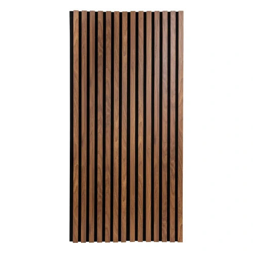 Lamele ścienne MDF na filcu akustycznym Colva 120x60, efekt orzecha włoskiego - Atmosphera