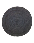 Okrągły dywanik z juty Natur Charcoal ⌀150 - Finarte