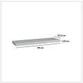 Prosta półka ścienna Fixy 80 cm, biała - 5five