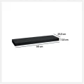Prosta półka ścienna Fixy 60 cm, czarna - 5five