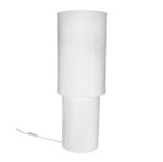 Lampa stołowa z papier-maché Competa 69, biała - Pomax