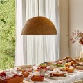 Lampa wisząca z pulpy papierowej Tierra Coffee Ø36 - Pomax
