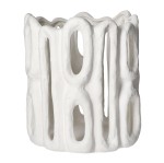 Biały lampion ceramiczny Cadiz 25 – Pomax