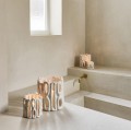 Białe lampiony na tealighty, ceramiczne Cadiz 11, 2 szt – Pomax