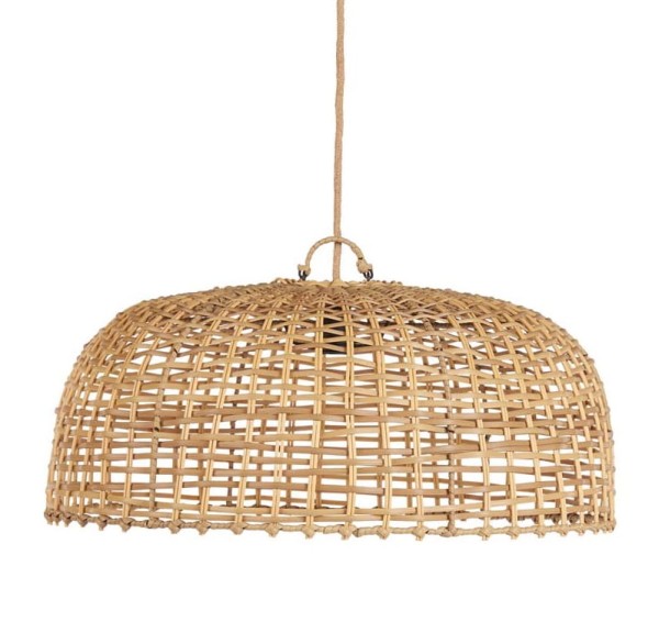 Rattanowy abażur Cloche Ø60 - Bazar Bizar