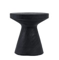 Drewniany stolik pomocniczy Gravity, czarny - Bazar Bizar