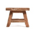Niski drewniany taboret Yoke 25 - Bazar Bizar