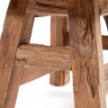 Niski drewniany taboret Yoke 25 - Bazar Bizar