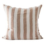 Miękka poszewka na poduszkę Holte Hazelnut 60x60, z lnu stonewashed - Tell Me More
