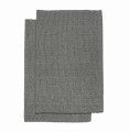 Materiałowe podkładki na stół Bistro Charcoal, 2-pak - Himla