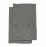 Materiałowe podkładki na stół Bistro Charcoal, 2-pak - Himla