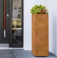 Wysoka donica corten Alto 30x30x90 - Decorti