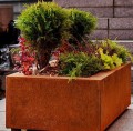 Donica corten Bajo 45x45x30 - Decorti