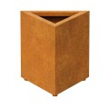Donica ogrodowa geometryczna corten Triango - Decorti