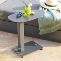 Mały metalowy stolik ogrodowy Venuzia Graphite - Hesperide