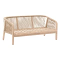 Sofa ogrodowa z drewnianą ramą Papouasie - Hesperide